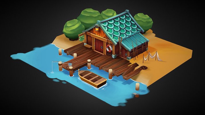 Fishing Hut Final 3D Model