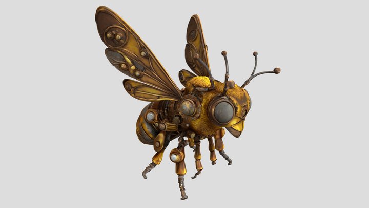 Brassica the Honeybee - steampunk – Gratis 3D-model STL