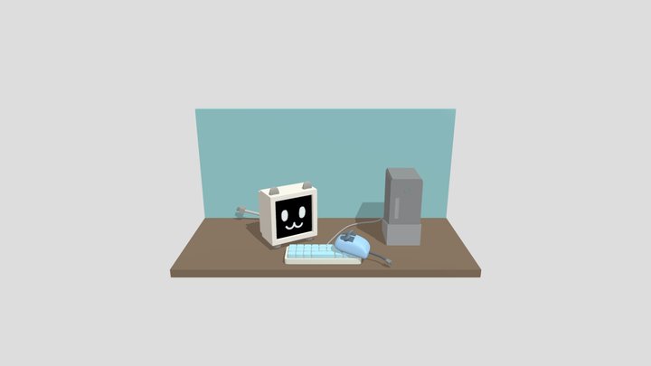 Cat and Mouse 3D Model