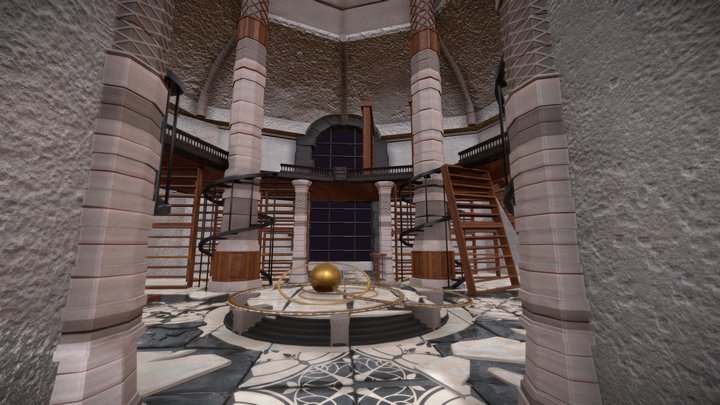 Library Indoor 3D Model