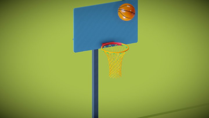 Basketball hoop animation 3D Model