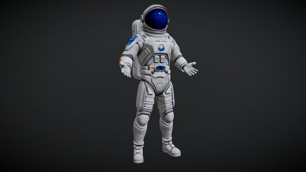 Spaceman Astronaut Cosmonaut Taikonaut [MESHY 6]