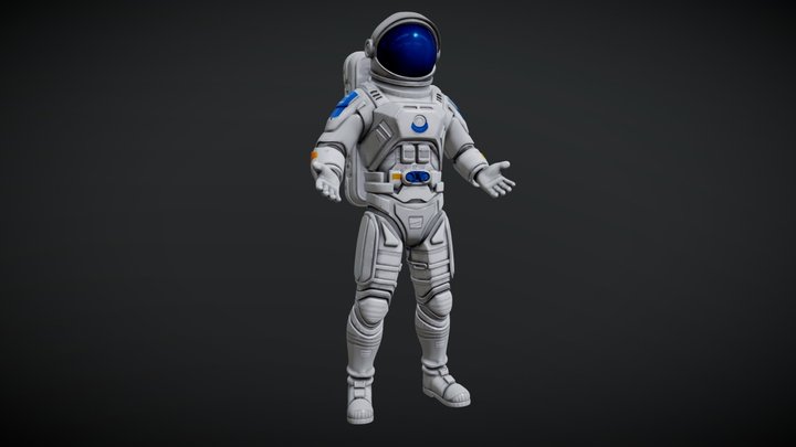Spaceman Astronaut Cosmonaut Taikonaut [MESHY 6] – Modello 3D gratuito STL