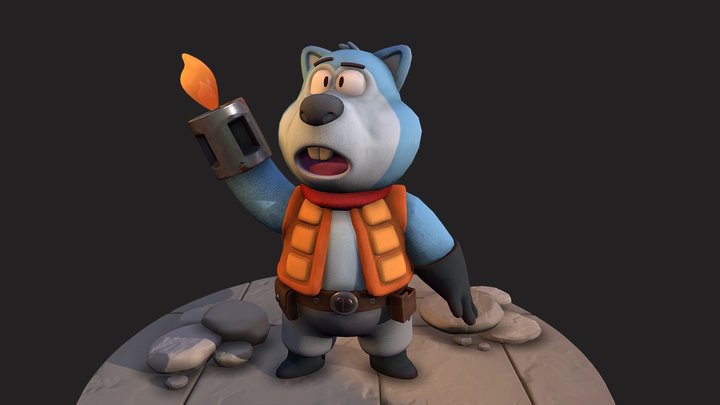 Cute Creature - The Lone Adventurer 3D Model