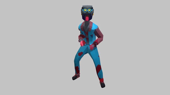 3D Characters Zombie City Streets - Zombie 5 3D Model