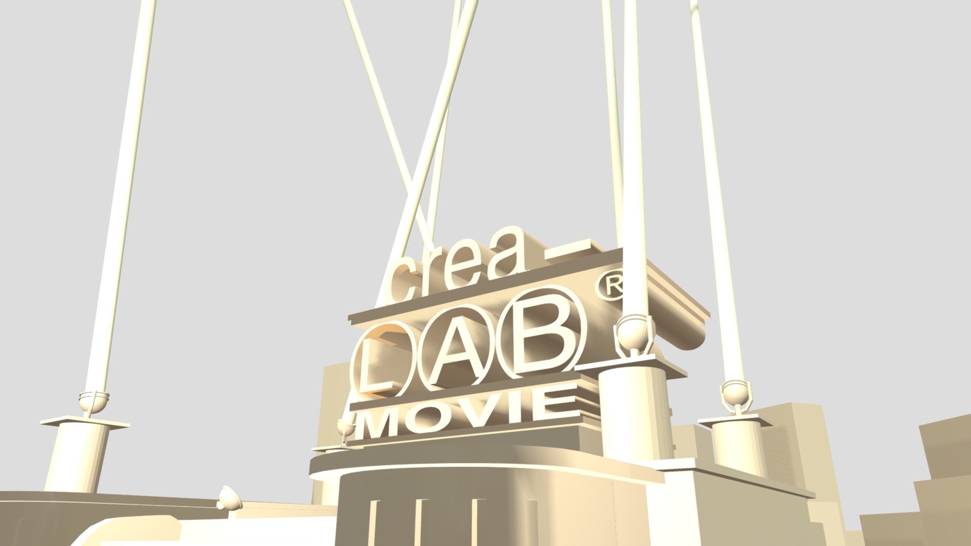 Crea- Lab (R) Movie Logo Remake - Download Free 3D model by ...