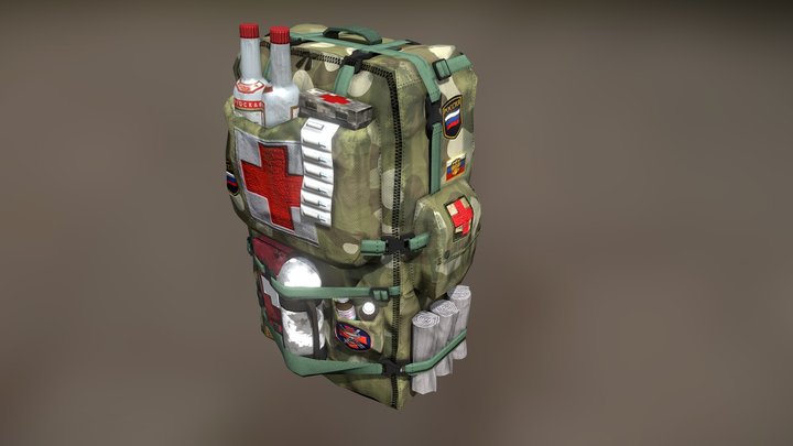 рюкзак первой помощи (backpack first aid) 3D Model