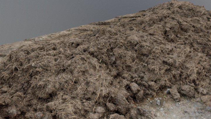 Hay soil mud heap 3D Model