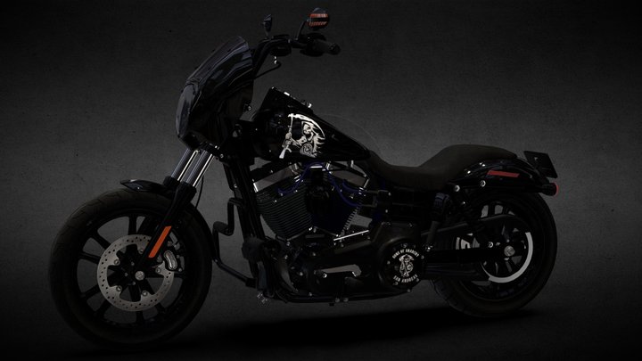 Harley-Davidson Dyna Street Bob -Sons Of Anarchy 3D Model