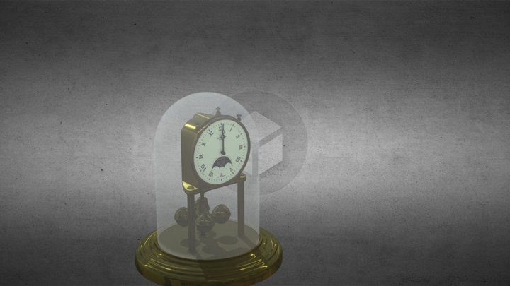 Clock Junghans 3D Model