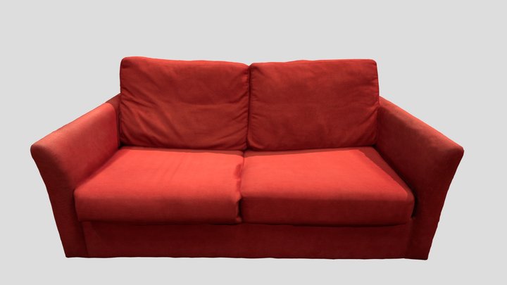 Red sofa 3D Model