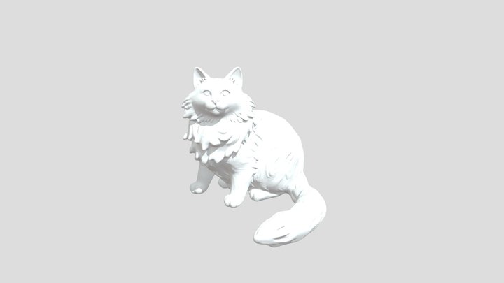 Ollie the Orange Persian 3D Model