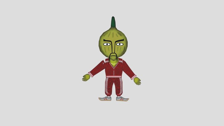 Parappa The Rapper 2 Chop Chop (Rigged) (FBX) 3D Model