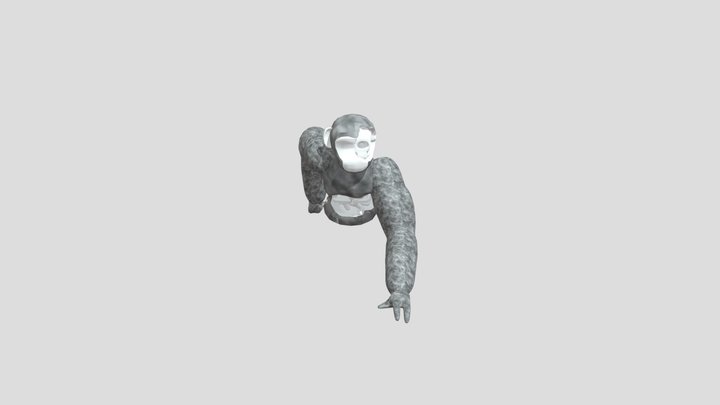scary baboon big berry 3D Model