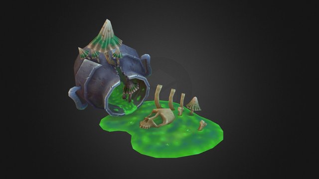 Old Craked Pot 3D Model