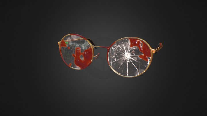 Bloody Glasses 3D Model