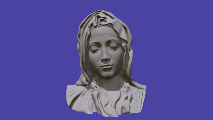 Bust of Pieta (Michelangelo) 3D Model