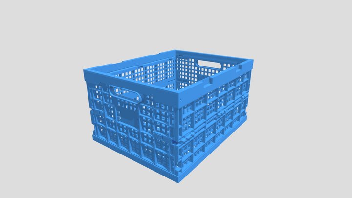 JOIN Breathable Foldable Plastic Crate 3D Model