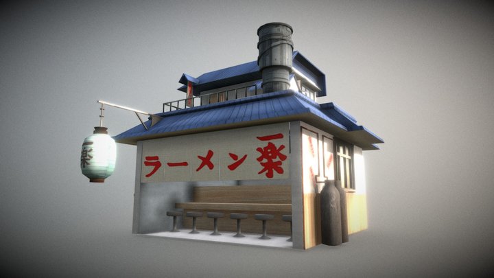 Naruto_Yile_Ramen_Noodles_shop 3D Model
