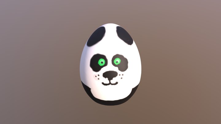 Panda_egg 3D Model