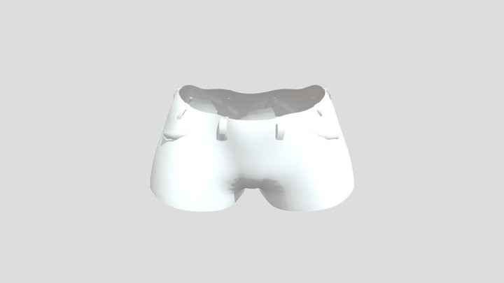 nycfashion Female Short Jean Shorts – Free 3D Model STL