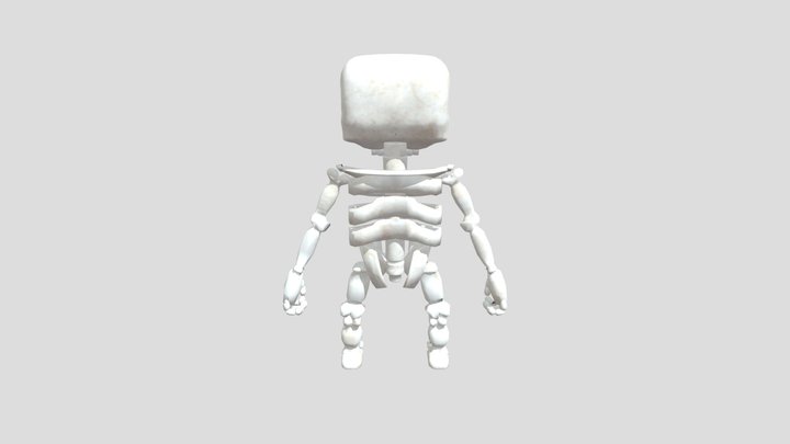 Cute Skeleton 3D Model