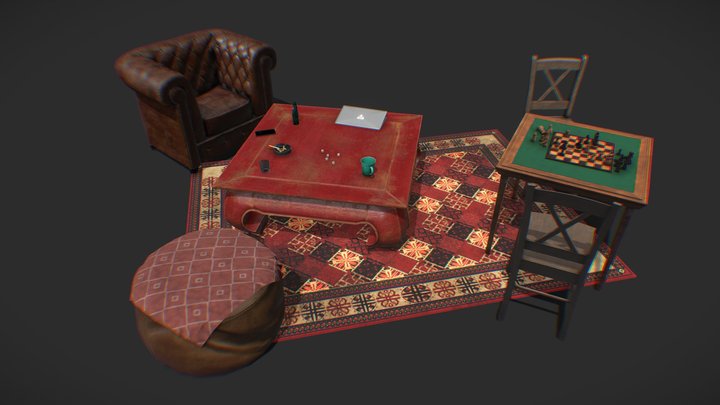 Living Room 3D Model