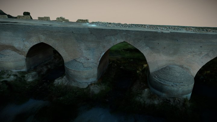 An ancient bridge in Iran 3D Model