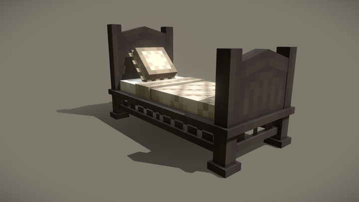 Fancy bed | Minecraft model 3D Model