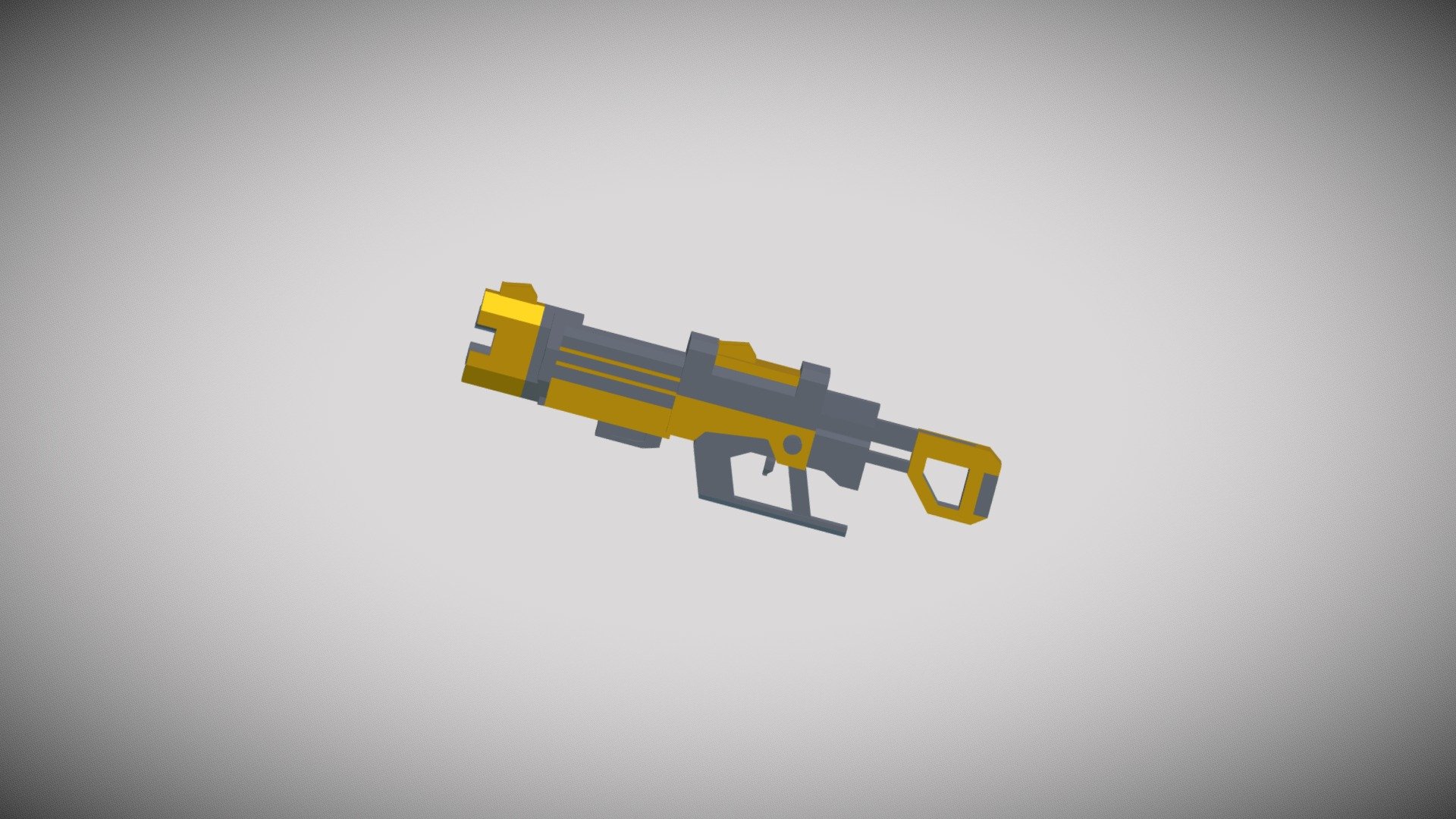 Futuristic Low-Poly Auto Shotgun
