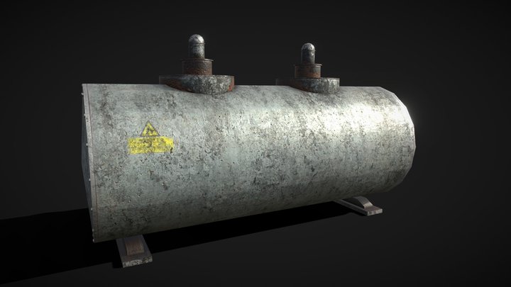 Oil Tank 3D Model