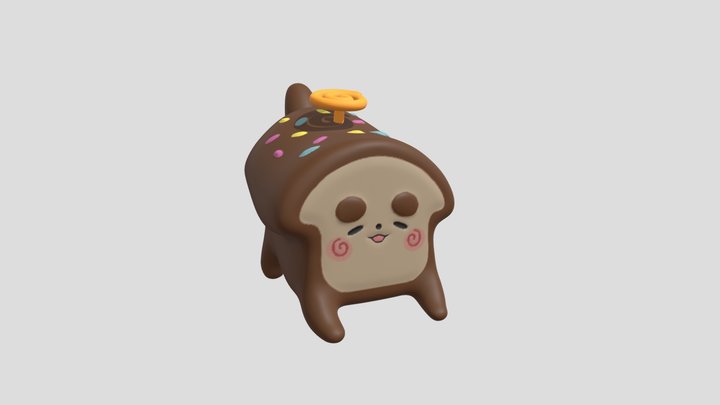 Sanalite Bread Dog 3D Model