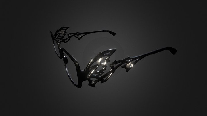 Butterfly Glasses 3D Model