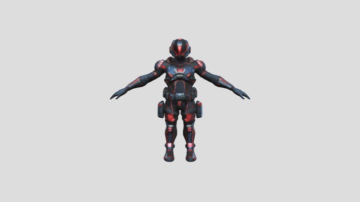 Cyber Guardian 3D Model