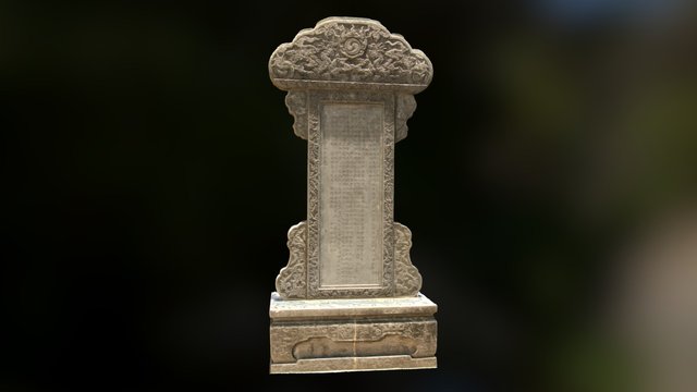 Stone Stele of Linh Mu Pagoda 3D Model