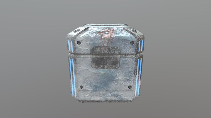 Sci-fi crate new 3D Model