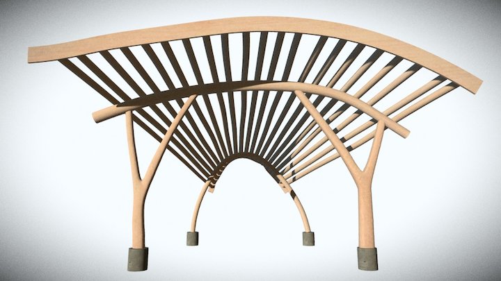 Band Shell 3D Model