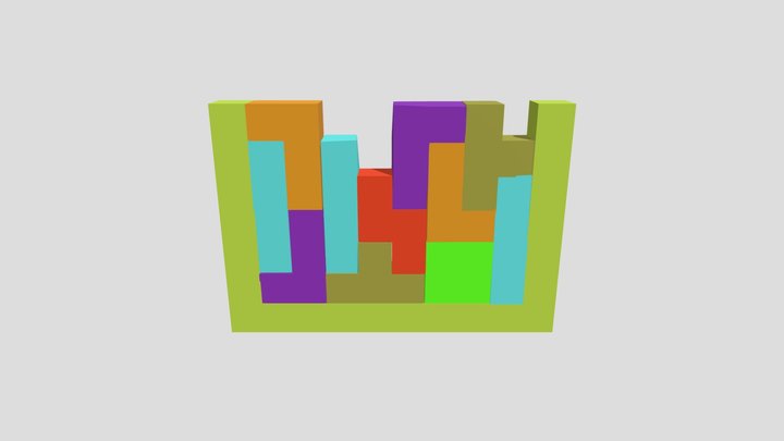 Tetris Blocks 3D Model
