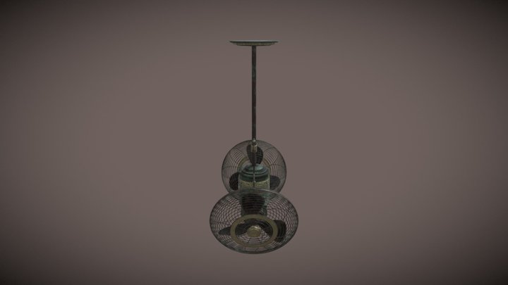 Vintage Ceiling Fan 3D Model
