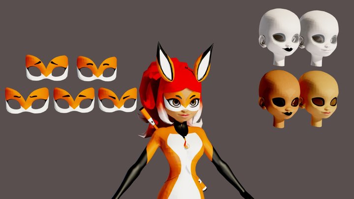 Rena Rouge 3D Model