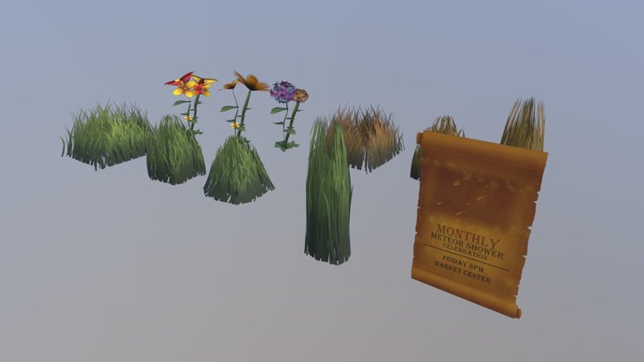 GADMU: Environment Alphas (Market Props) 3D Model