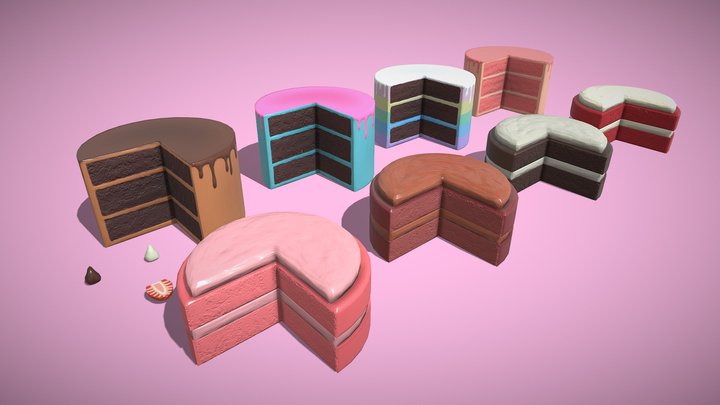 Chocolate Cakes – Free 3D Model STL