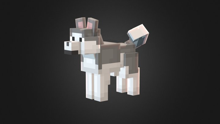 Husky - Custom Minecraft Model 3D Model