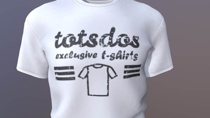 t-shirt_TotsDos 3D Model