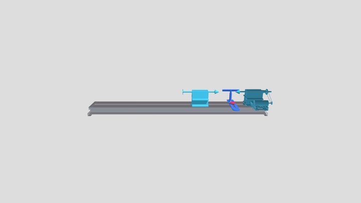 LATHE SCHEMA 3D Model