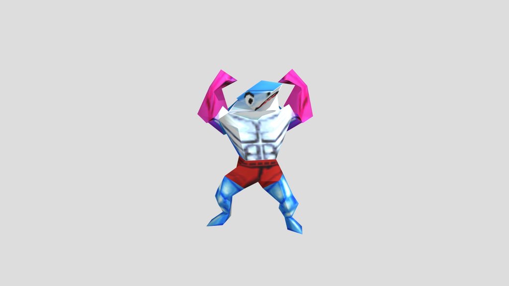 SharkMan Idle 1 - SpongeBob SuperSponge