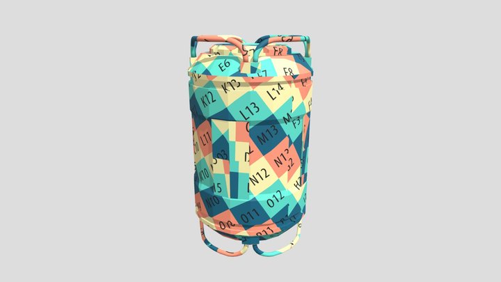 sci fi canister 3D Model