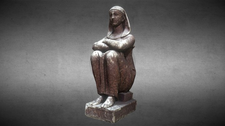 Statue of a priestess of isis – Free 3D Model STL