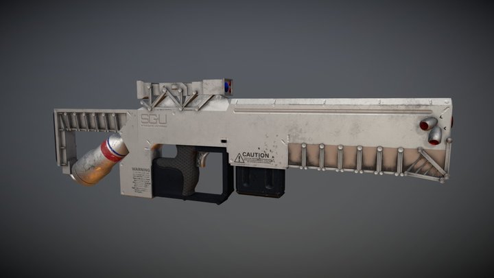 Assault rifel – Kostenloses 3D-Modell STL