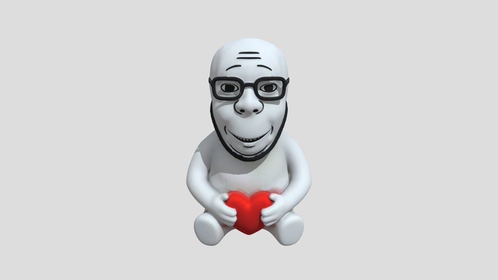 Soyjak holding a heart